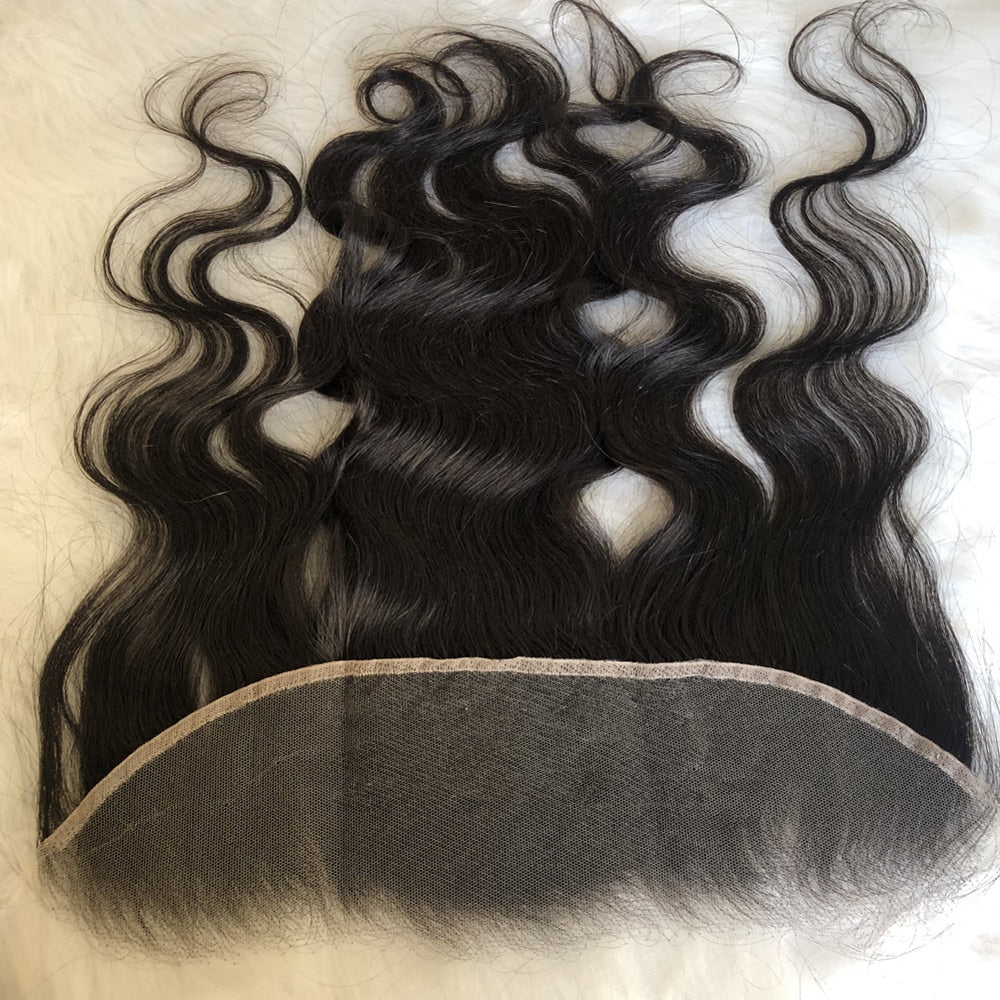 13X4 Body Wave Lace Frontal, 4X4 5X5 Transparent Lace Closure Frontal Natural Brazilian Remy Human Hair Closures