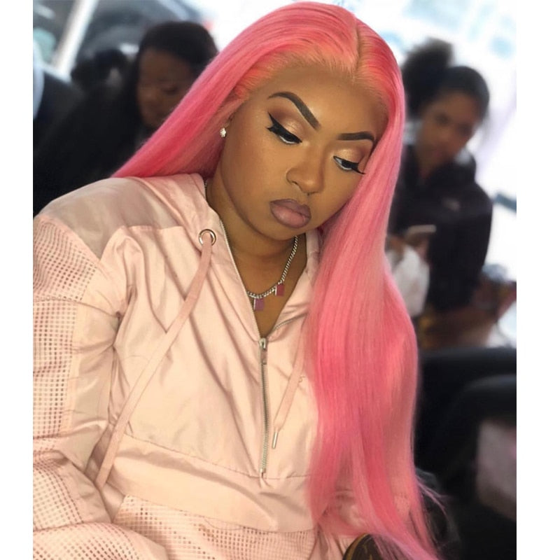 Pink wig online clearance india