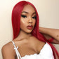 Blue Green Purple Pink Red 613 Colored Human Hair Wigs Raw Indian Straight Remy Hair 150% T Part HD Lace Frontal Wigs