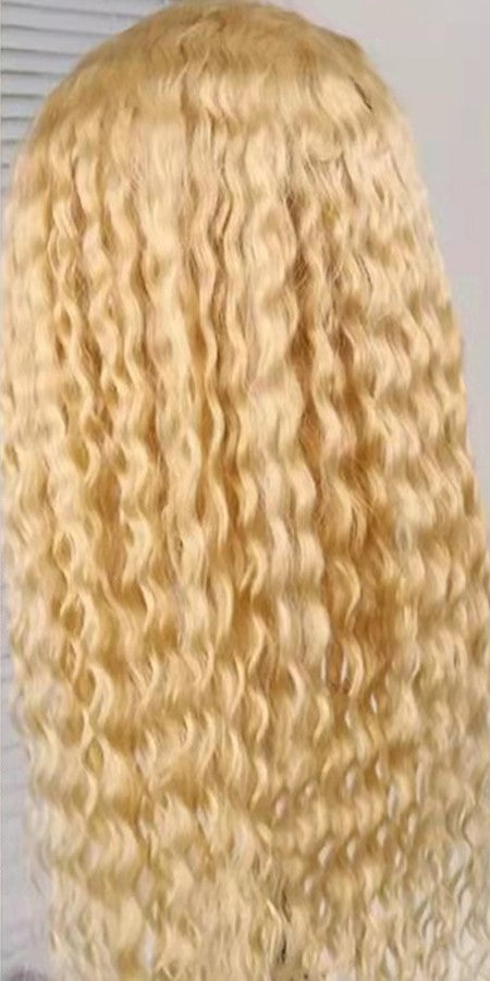 613 Water Wave Lace Frontal Wig 13x4 Honey Blonde Lace Front Wig Curly Human Hair Wigs Deep Wave 613 Body Wave Hd Lace Front Wig