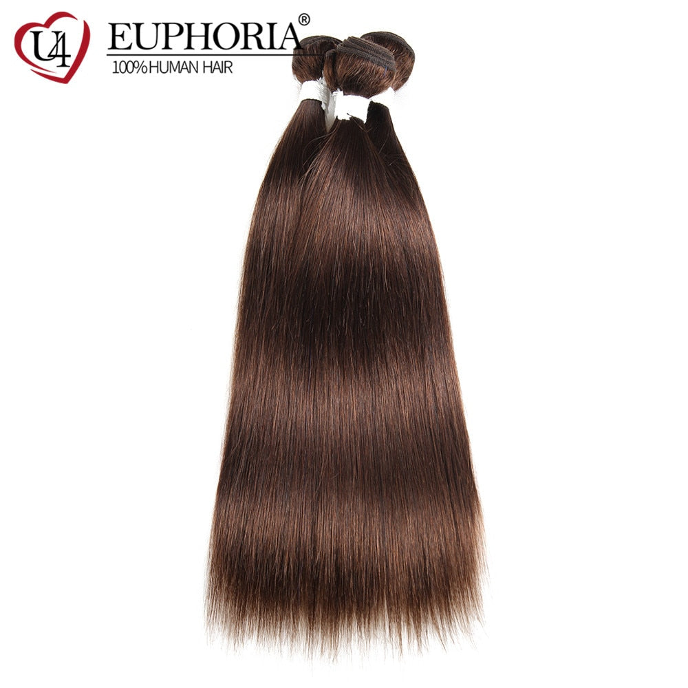 Brazilian Straight Hair Bundles 1/3 pcs Burgundy Red Blonde 27 Brown Color Remy Human Hair Weaving Bundles Extensions