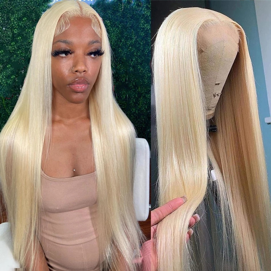 Blonde 613 Lace Front Wigs 13x6 HD Lace Front Human Hair Wigs Straight Human Hair Wigs 613 Short Bob Wigs 4x4 Lace Closure Wigs